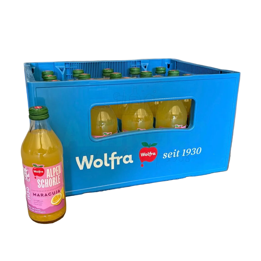 Wolfra Alpenschorle Maracuja 11x0,33
