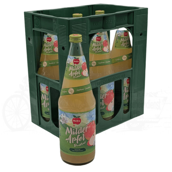 Wolfra Milder Apfelsaft naturtrüb 6x1,0l