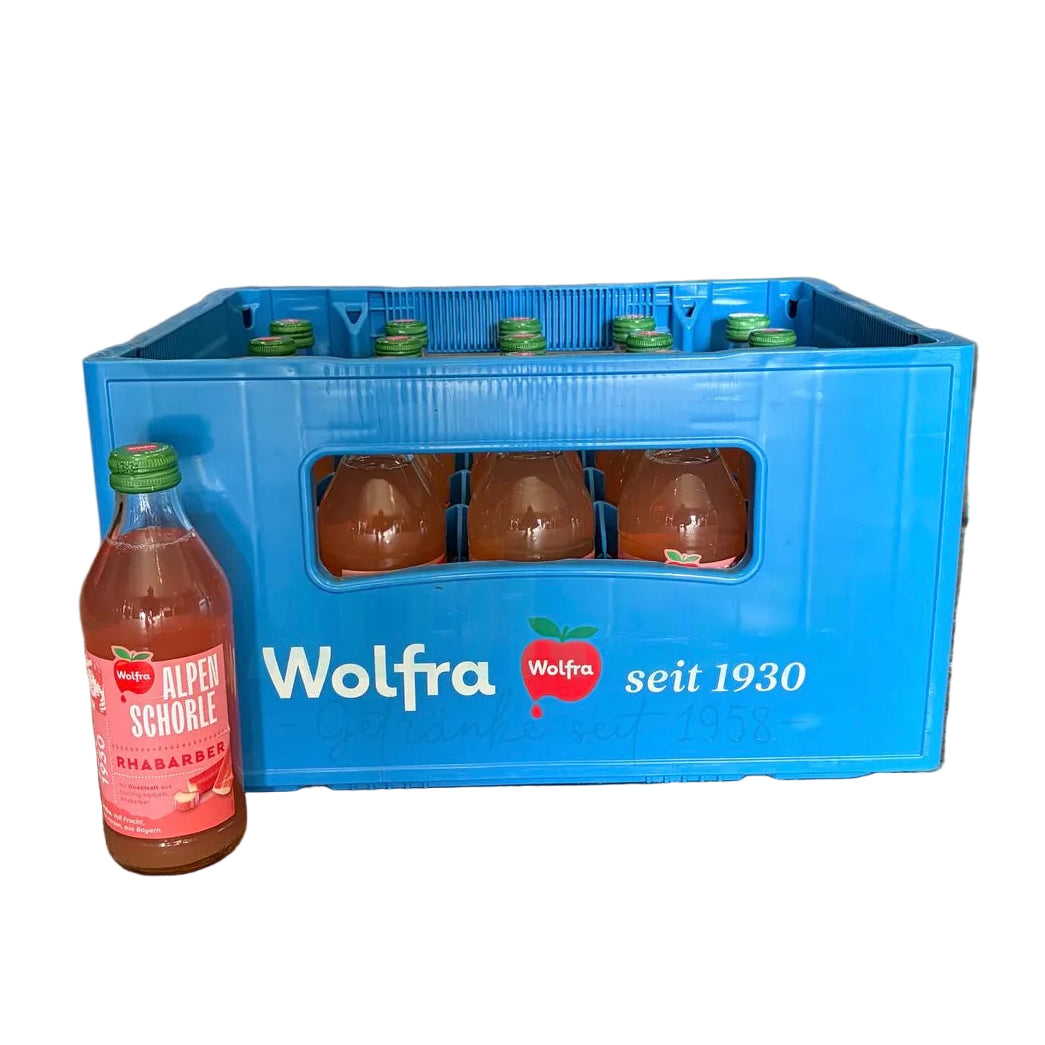 Wolfra Alpenschorle Rhabarber 11x0,33