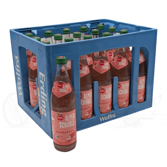 Wolfra Alpenschorle Rhabarber 20x0,5l