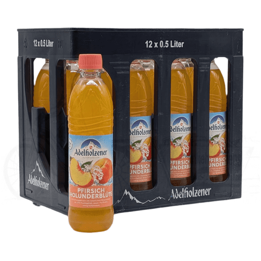 Adelholzener Pfirsich Holunderblüte 12x0,5l PET