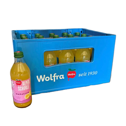 Wolfra Alpenschorle Maracuja 11x0,33