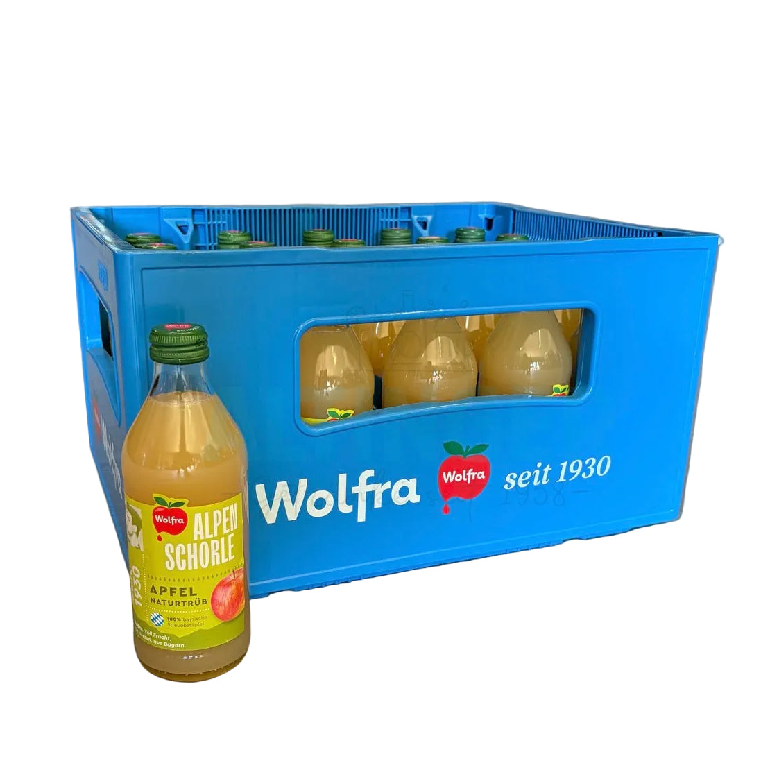 Wolfra Alpenschorle Apfel Trüb 11x0,33
