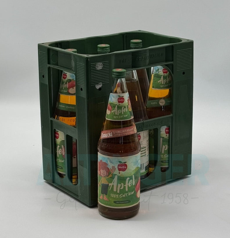 Wolfra Apfelsaft klar 6x1,0l
