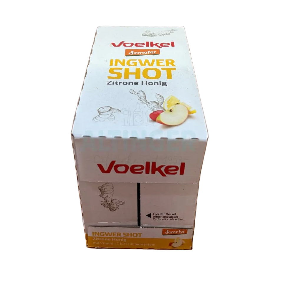 Voelkel Ingwer Shot Zitrone + Honig Demeter 8x0,095l