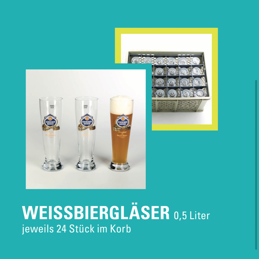 Anfrage für Weissbiergläser 0,5l (je 24 Stück im Korb)