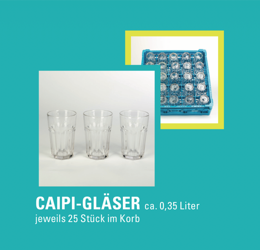 Anfrage für Caipi-Gläser 0,4l (je 25 Stück im Korb)