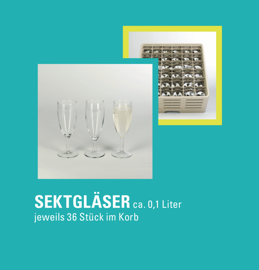 Anfrage für Sektgläser 0,1l (je 36 Stück im Korb)