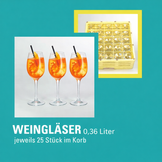 Anfrage für Weingläser hoch 0,36l (je 25 Stück im Korb)